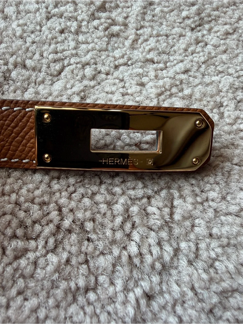 Hermès Kelly 18 Belt Gold Epsom Leather Gold Hardware Adjustable– New w/o tags